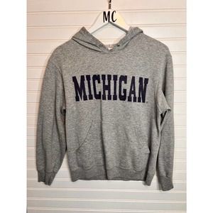 Vintage Michigan Hooded Sweatshirt Small